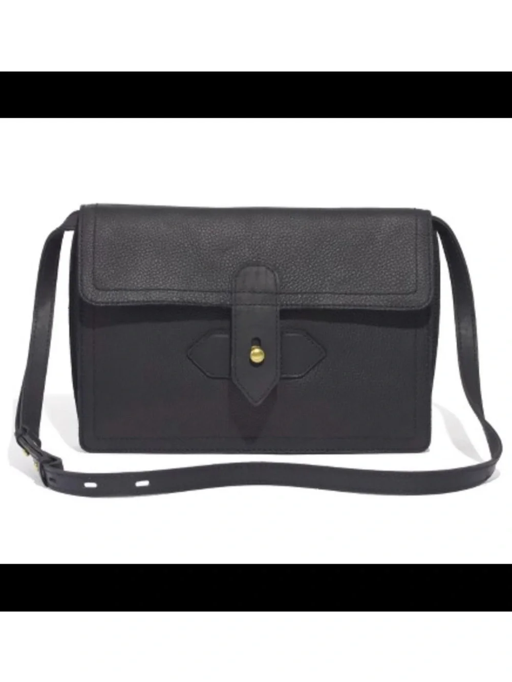 Madewell Black Sketchbook Bag Leather Crossbody